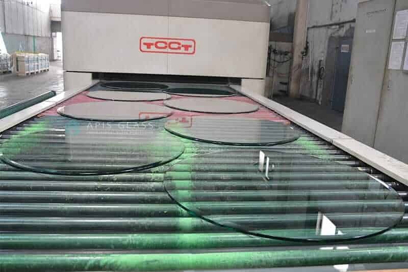 flat glass tempering for tabletop glass