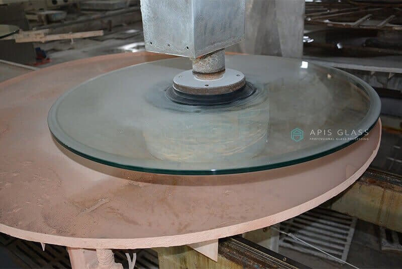 round glass edge grinding for glass table top