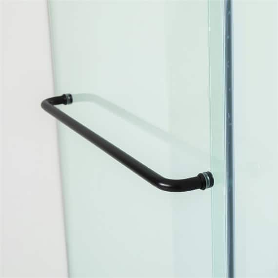 Matte black towel rack