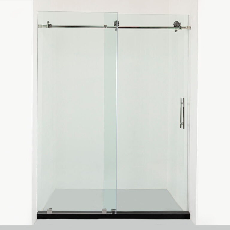 2 Simple frameless sliding shower door Chrome(4)_看图王