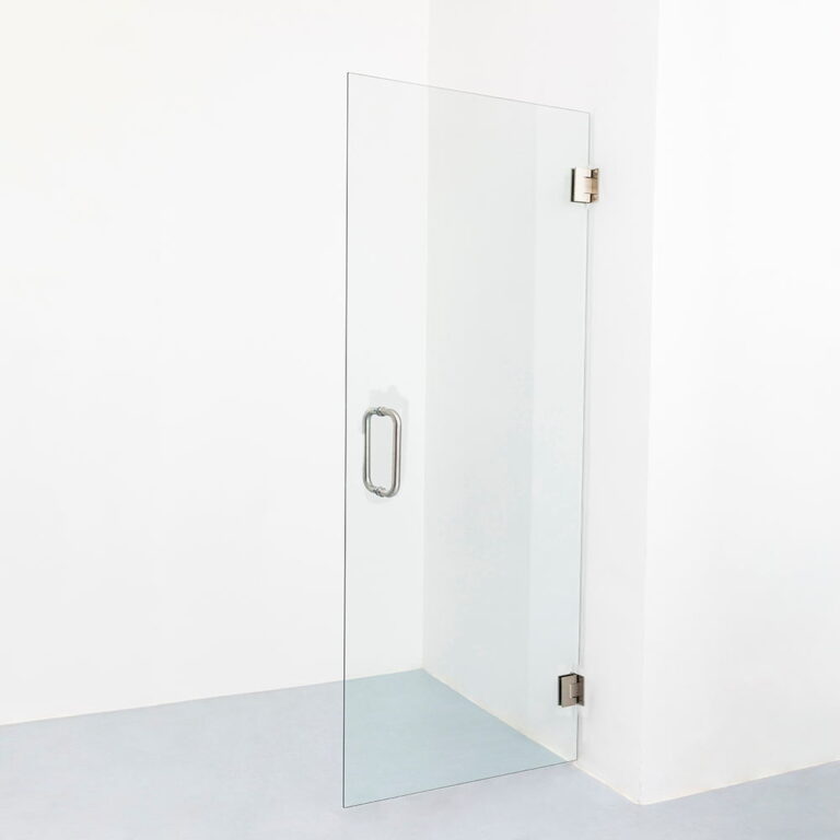 3 Adjustable hinged frameless shower door Brushed Nickel (5)_看图王