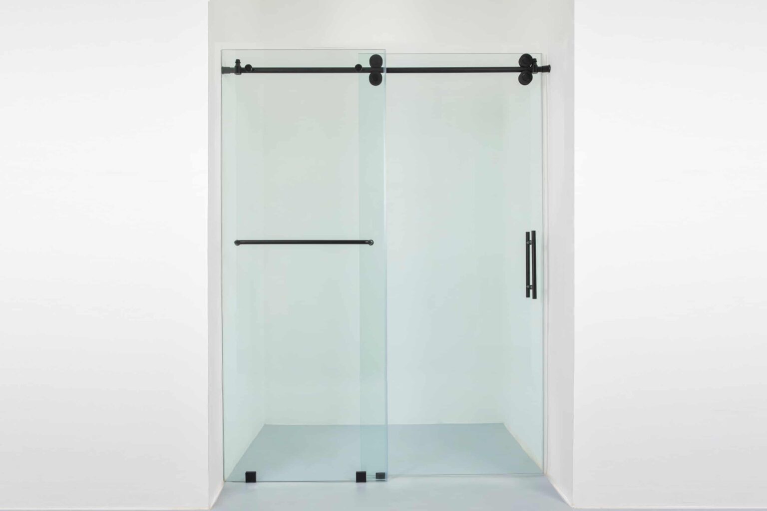 Adjustable Hinged frameless shower door Apis Glass