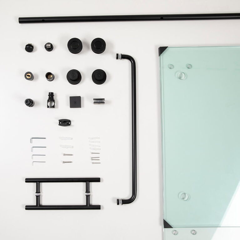 4 Luxury frameless sliding shower door Black3_看图王