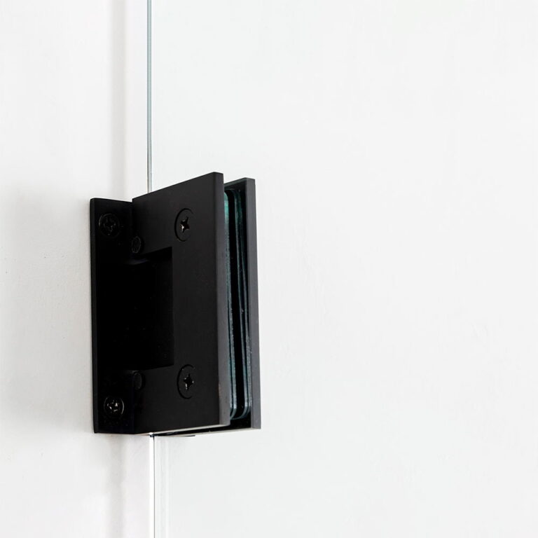 5 Adjustable hinged frameless shower door Black(1)_看图王