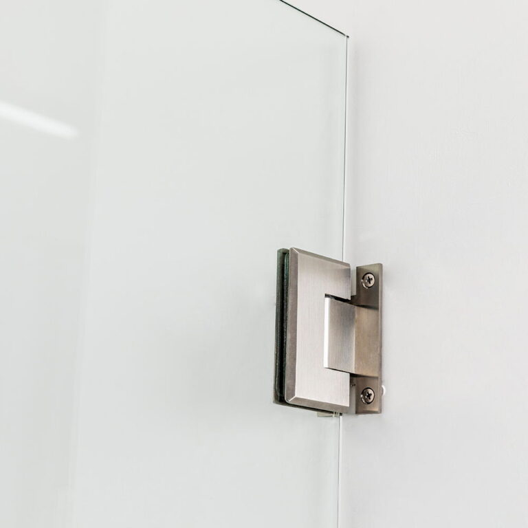 6 Non-adjustable hinged frameless shower door Brushed Nickel (5)_看图王