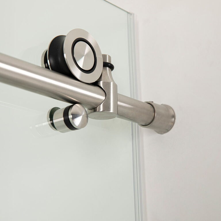 6 Simple frameless sliding shower door Brushed Nickel(3)_看图王