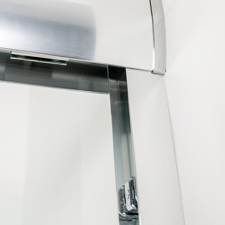 Heavy semi-frameless sliding shower door Chrome (5)