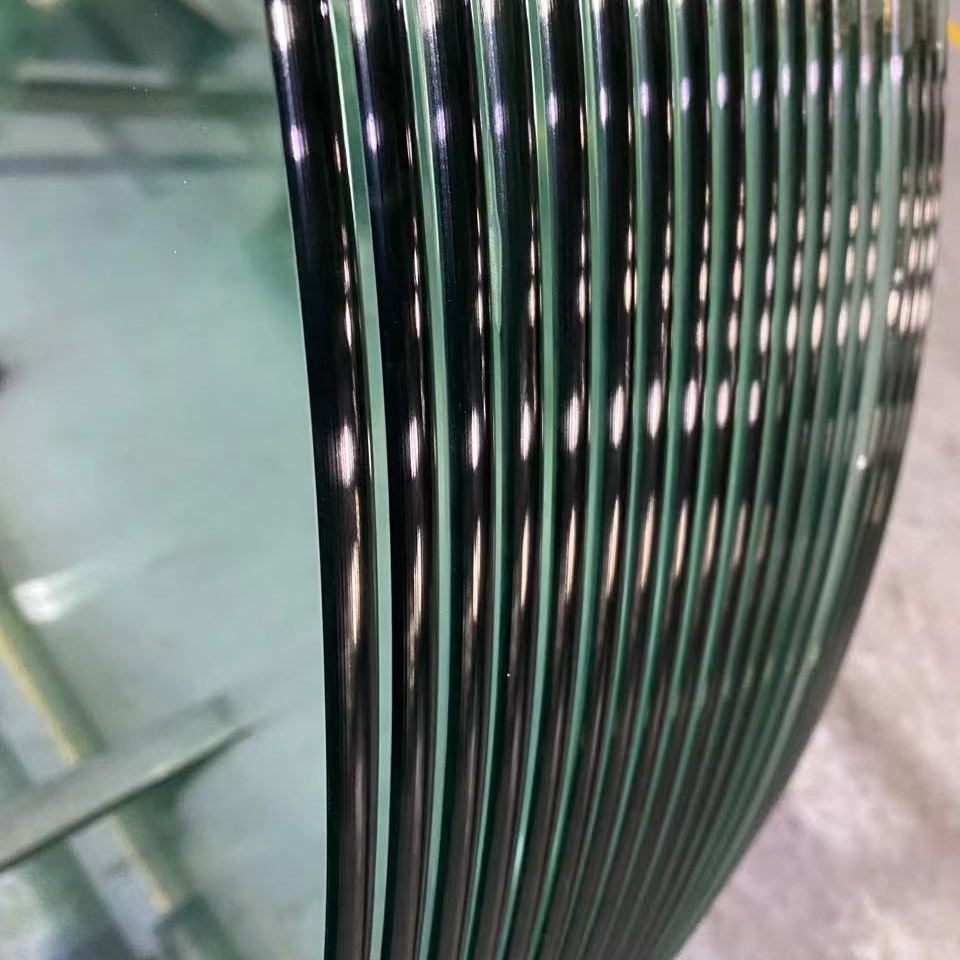 Clear Tempered Glass Tabletop, Polished pencil edge Apis Glass