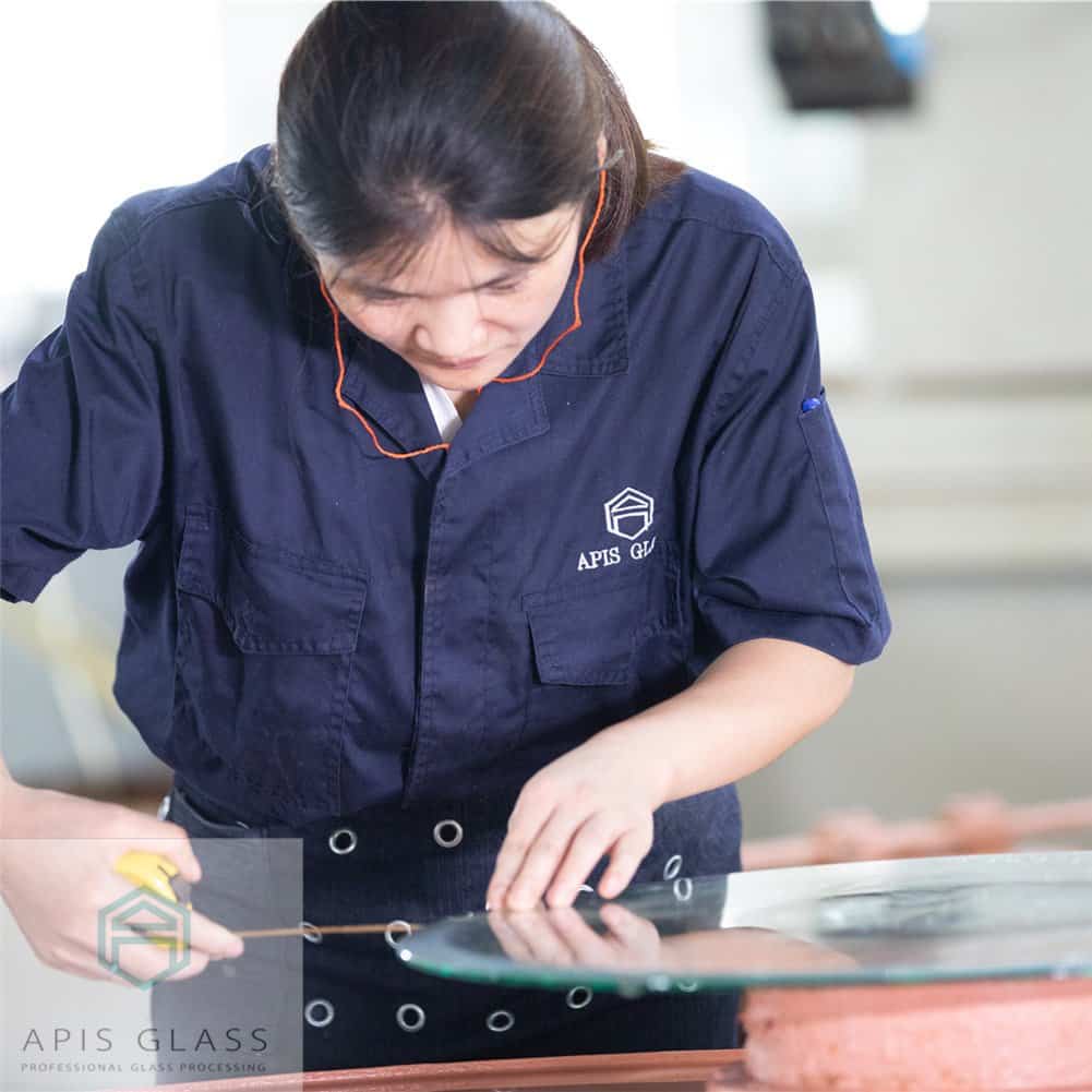 Manufacturer of Tempered Glass Table Top, CE and SGCC certified Apis