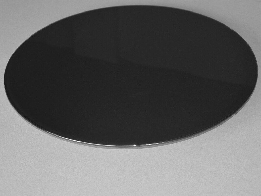 Manufacturer of Painting Glass Table Top Apis Glass Apis Glass