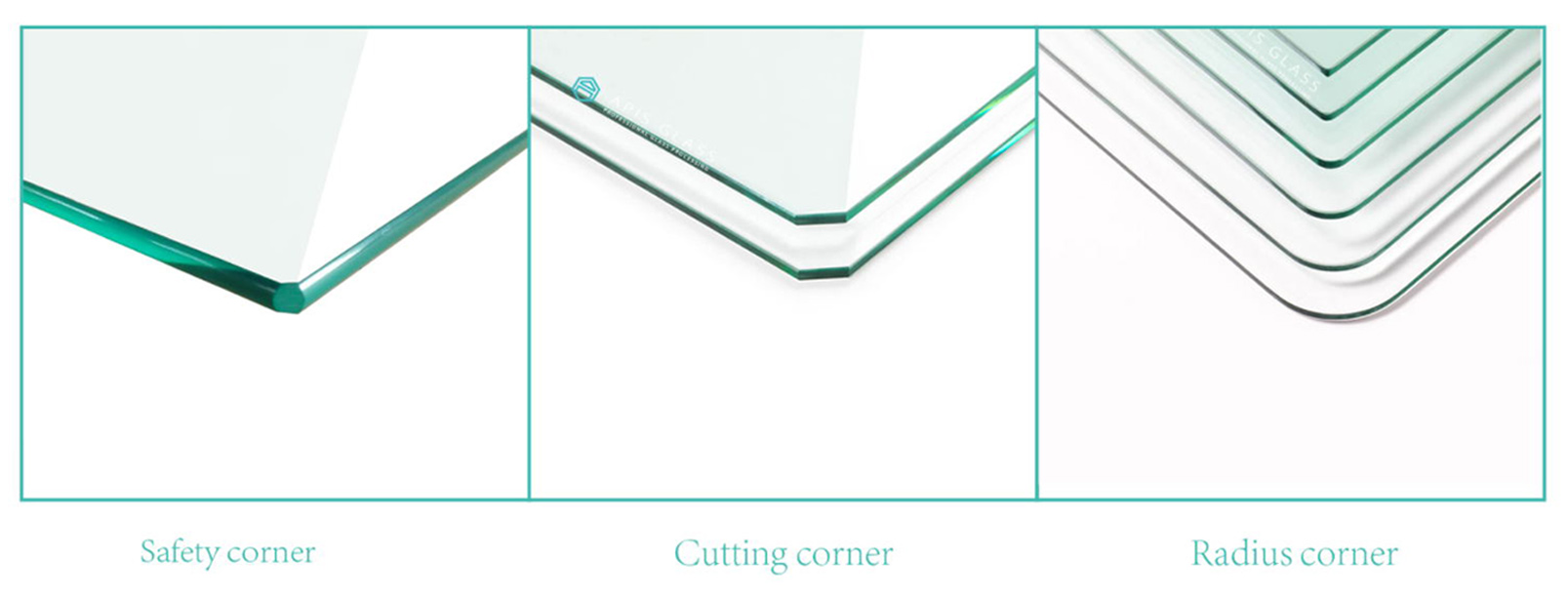 Clear tempered shower glass for fixed shower doors Apis Glass