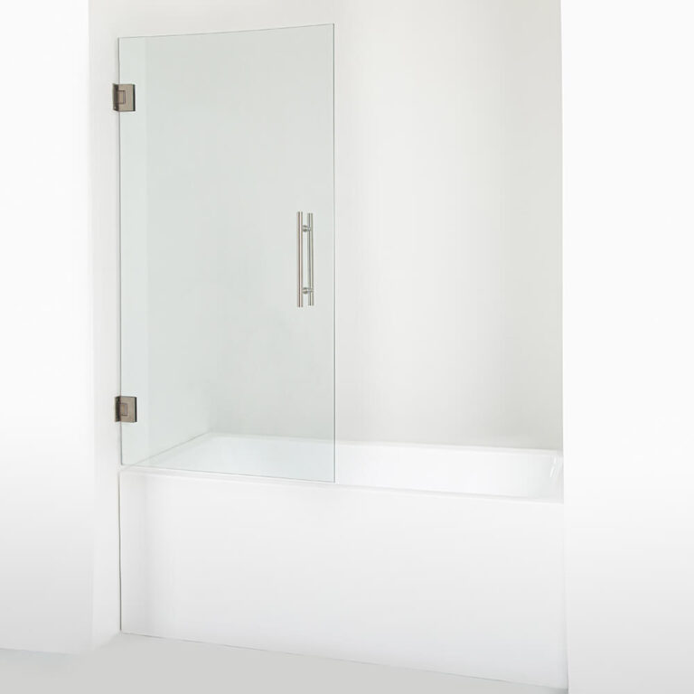 4 Frameless shower doors Brushed Nickel apisglass (6)