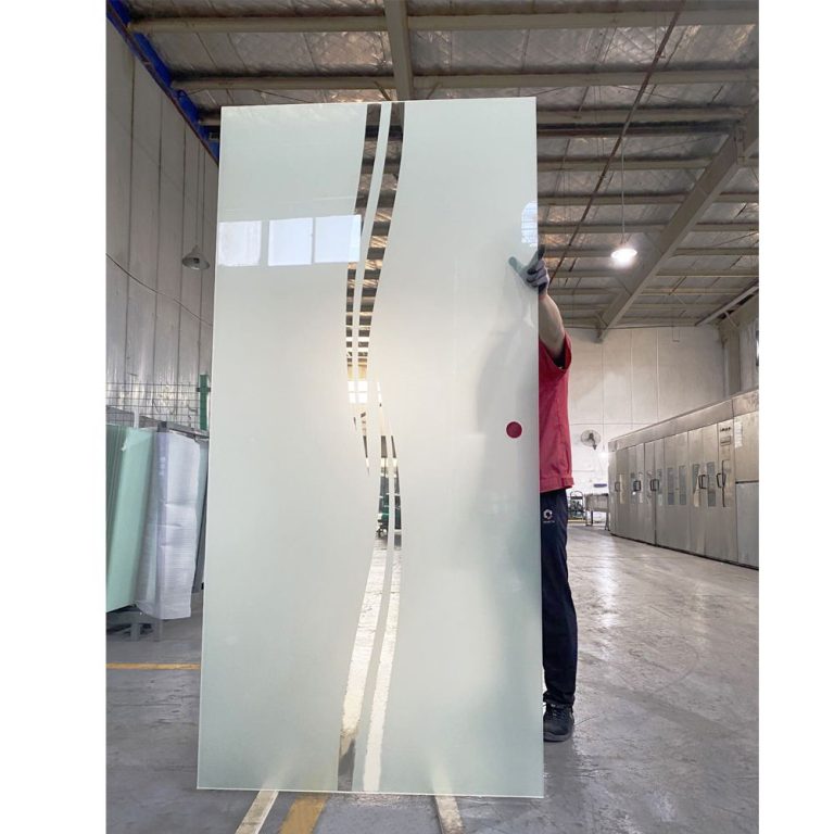 Printed tempered shower glass Apisglass 7