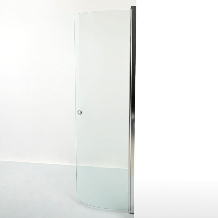 Tempered curved glass shower doors J shape Apisglass (5)