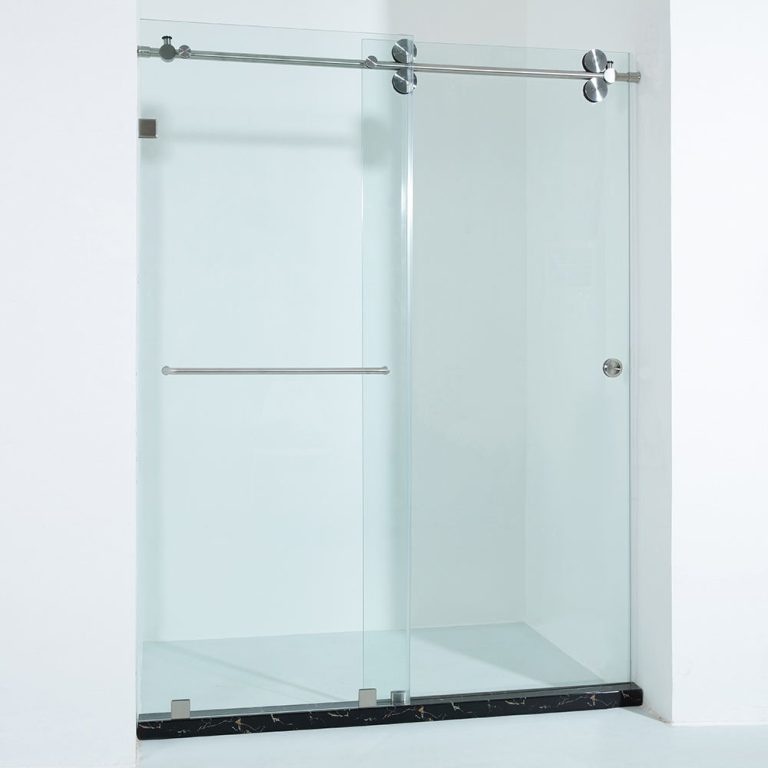 Frameless sliding shower door1
