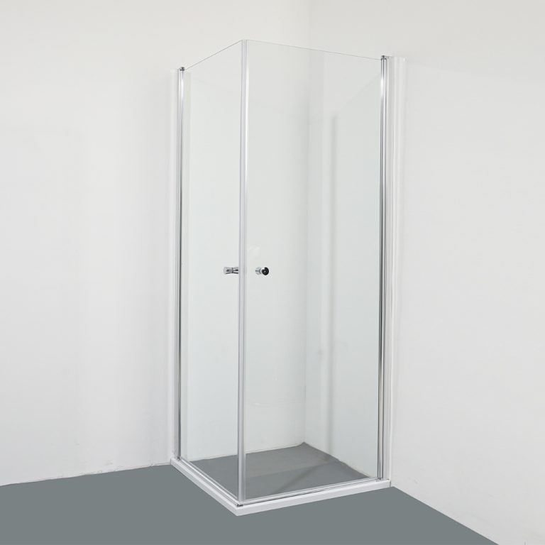 1 Double shower door corner entry